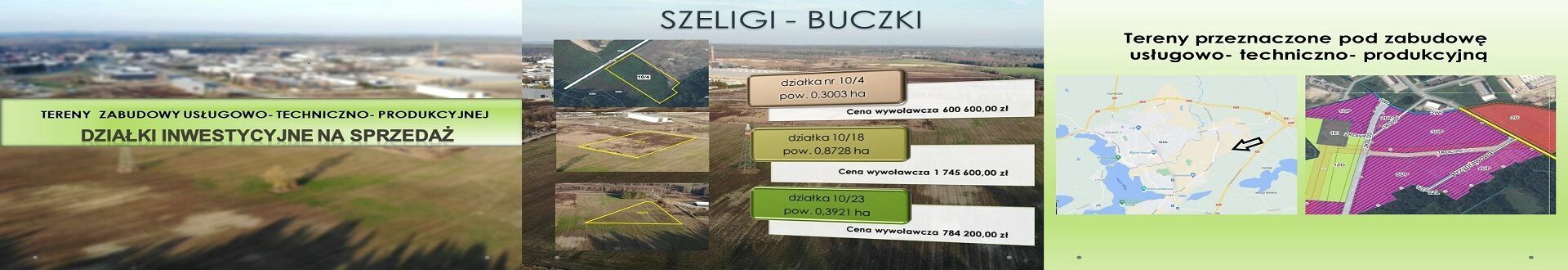 Przetarg na nieruchmości w obrębie Szeligi - Buczki