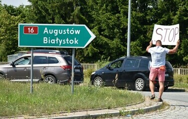 Blokada drogi krajowej nr 16 -30