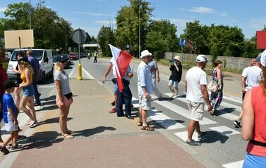 Blokada drogi krajowej nr 16 -22