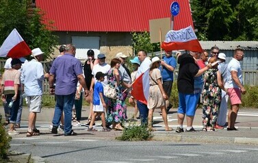 Blokada drogi krajowej nr 16 -19