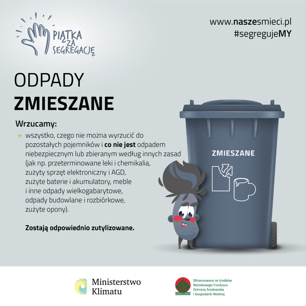 infografika odpady zmieszane