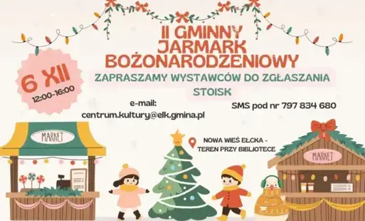 Zdjęcie do Zgłoś stoisko na gminny Jarmark Świąteczny!