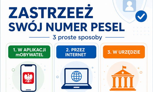 Zdjęcie do Zastrzeż sw&oacute;j numer PESEL &ndash; zadbaj o bezpieczeństwo swoich danych