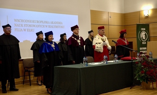 Zdjęcie do Inauguracja roku akademickiego we Wschodnioeuropejskiej Akademii Nauk Stosowanych w Ełku