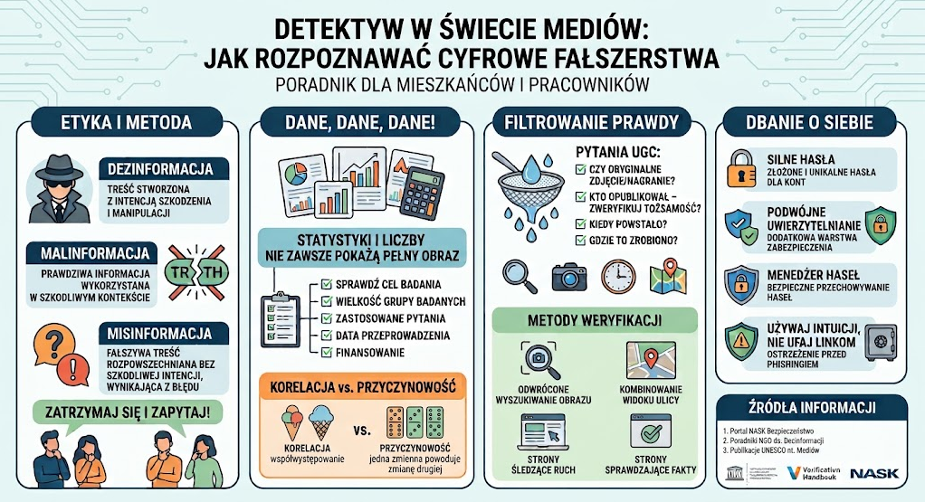 Poradnik rozpoznawania cyfrowych fałszerstw i dezinformacji