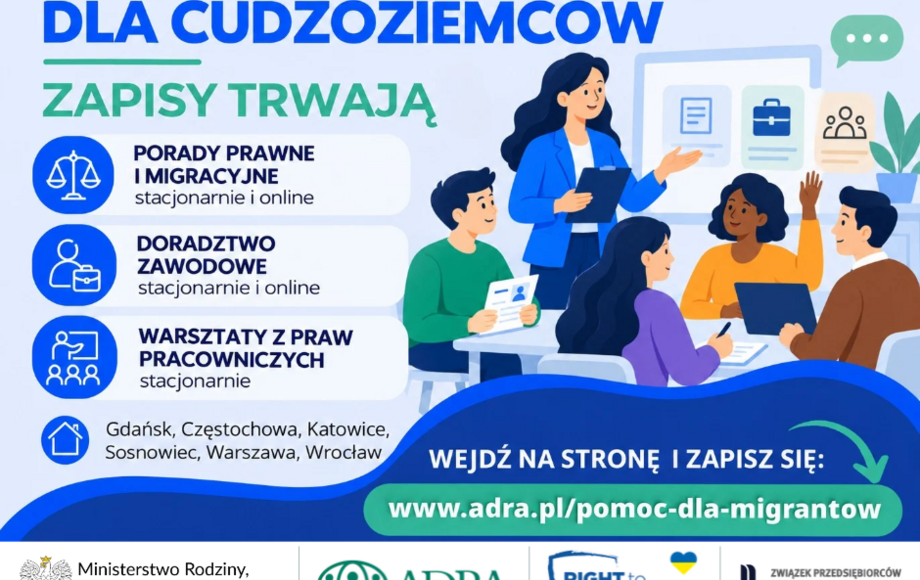 Bezpłatne wsparcie dla cudzoziemców w projekcie Most do Integracji