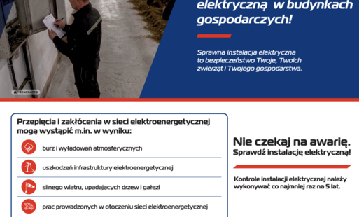 Zdjęcie do Sprawdź instalację elektryczną w gospodarstwie rolnym